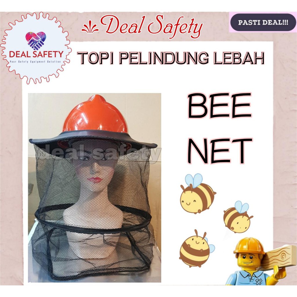 Topi Pelindung Lebah / Safety BEE NET Topi Pelindung Wajah Dari Lebah