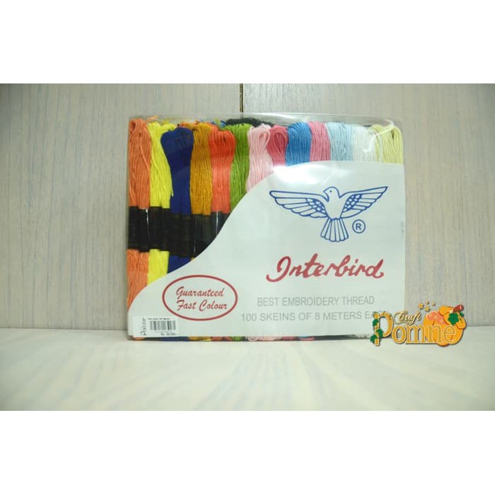 Yarn Embr 100 Skeins - Benang Embroidery / Benang Sulam Paket