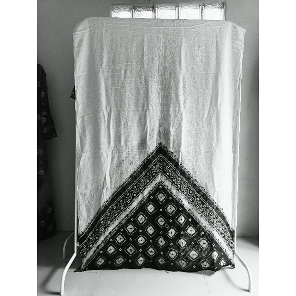 Kain jumputan pelangi bahan viscose