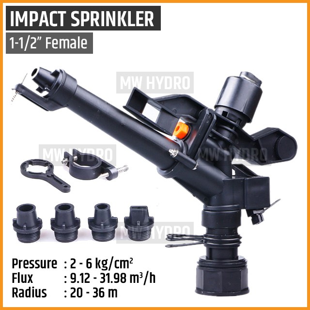 Impact / Impulse Sprinkler, Big Rain Gun, 1-1/2&quot; / 1.5 inch