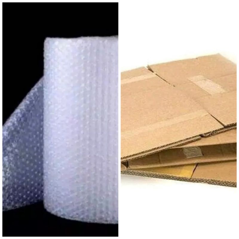 

buble wrap/ kardus tambahan pcking untuk keamanan paket