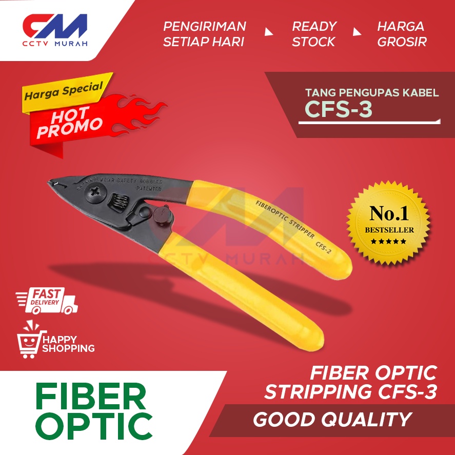 FIBER OPTIC STRIPPING CFS-3|TANG PENGUPAS KABEL FIBER OPTIC|STIPPER