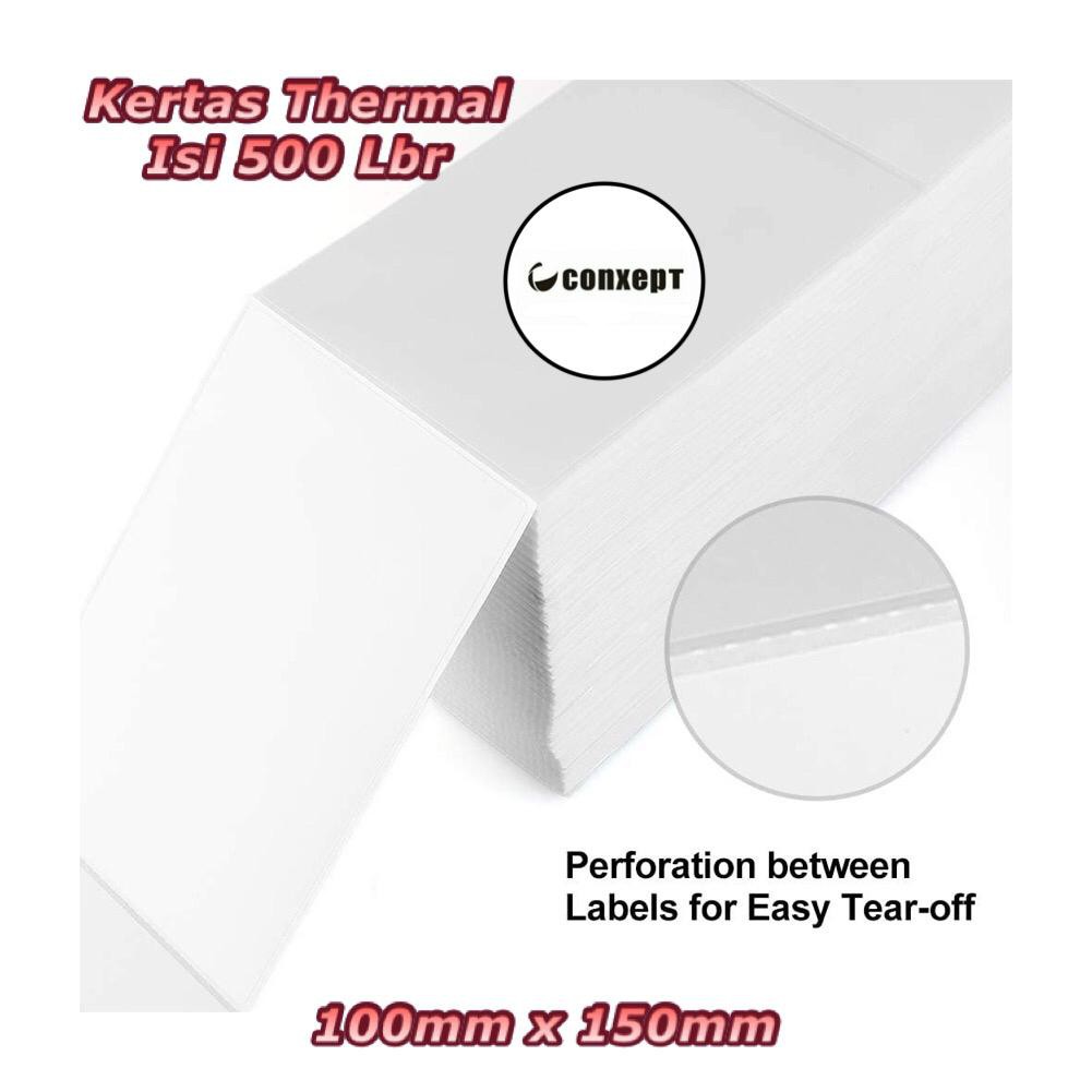 

TT Kertas Label Thermal 100x150 Kertas isi 500 Lembar Sticker Receipt Printer