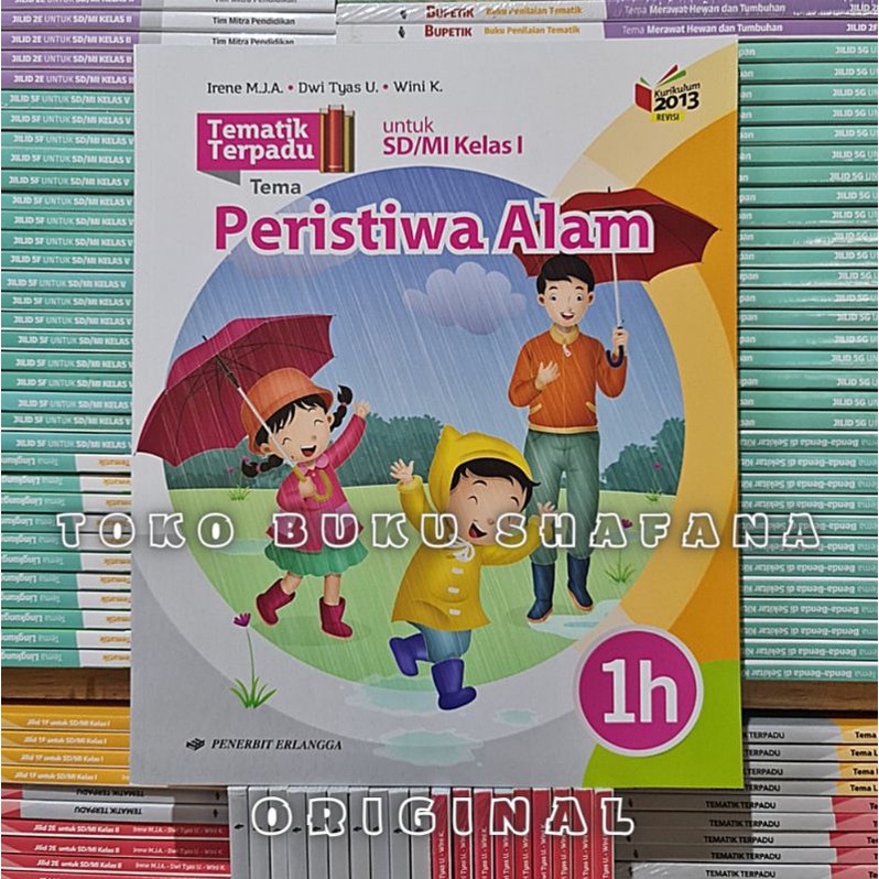 PAKET TEMATIK TERPADU 1E-1H KELAS 1 SD SEMESTER 2 ERLANGGA KURIKULUM 2013 REVISI