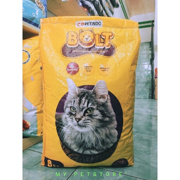 GRAB / GOJEK MAKANAN KUCING BOLT TUNA KIBLE DONAT 8KG