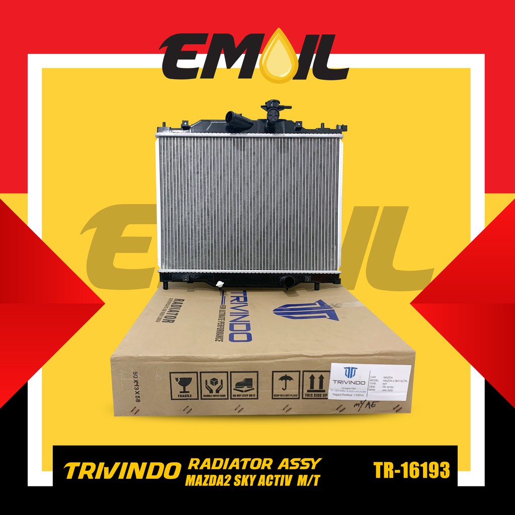 Radiator Assy Mazda 2 sky active MT MANUAL TR-16193 merk Trivindo