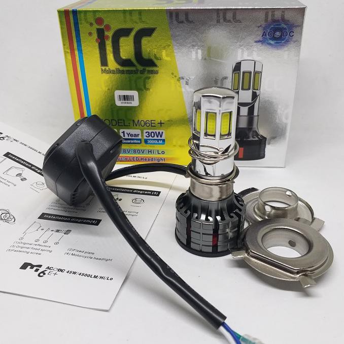 Lampu Utama Led 6Sisi / 6Mata Untuk Motor Vixion ,Cb150R , Mio, Vario