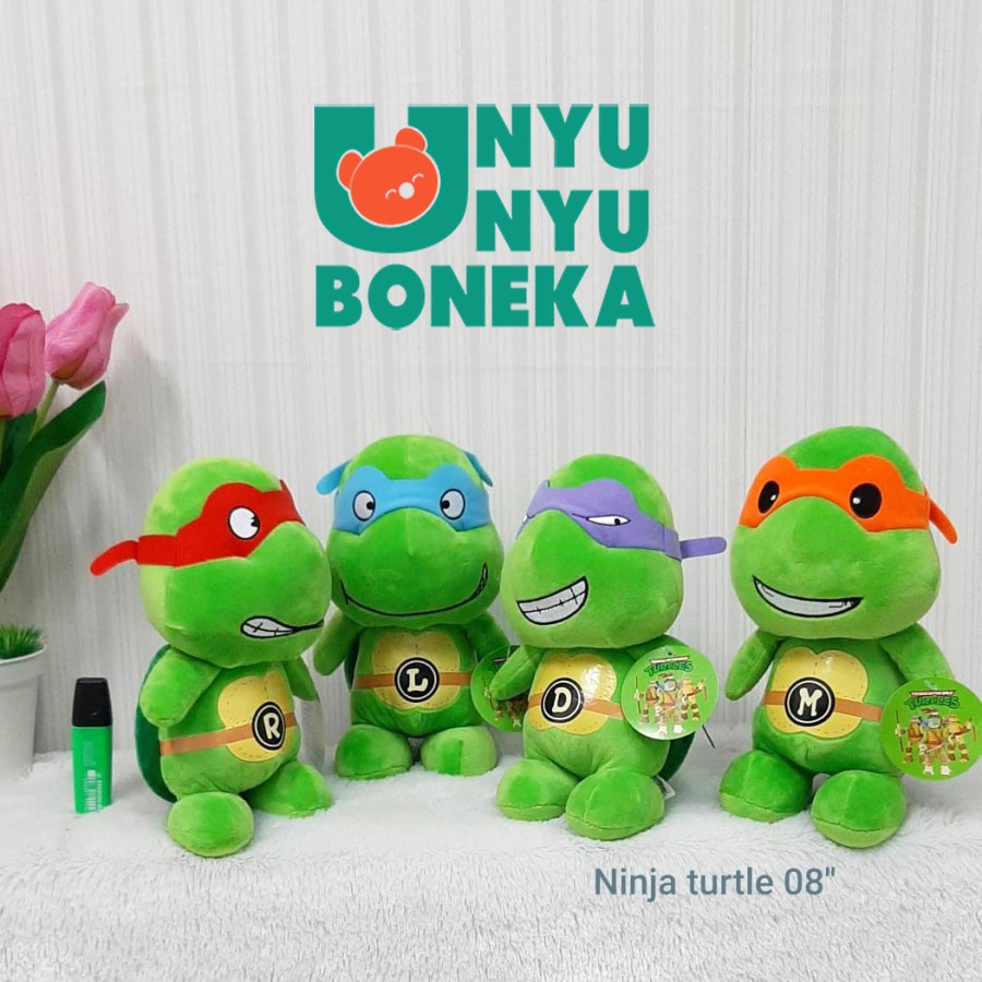 Boneka Kura2 Ninja Size 8&quot;/25cm/NinjaTurtle/SuperHero/MainanAnak