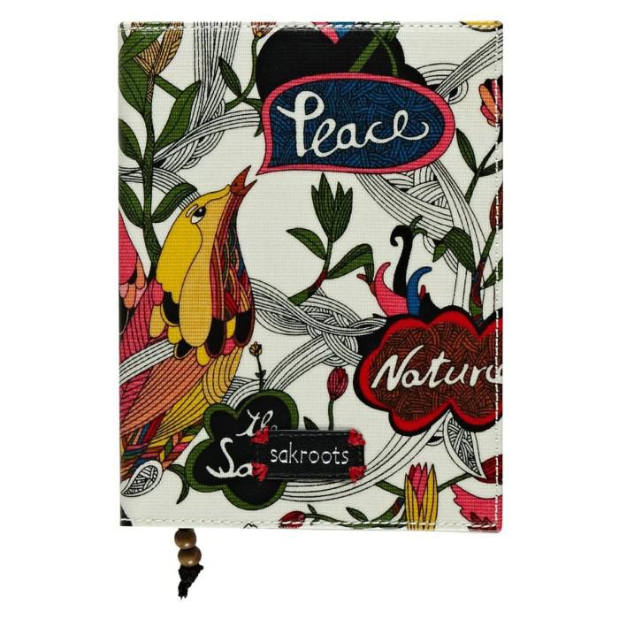 

Notebook / Sakroots Journal Agenda White Peace