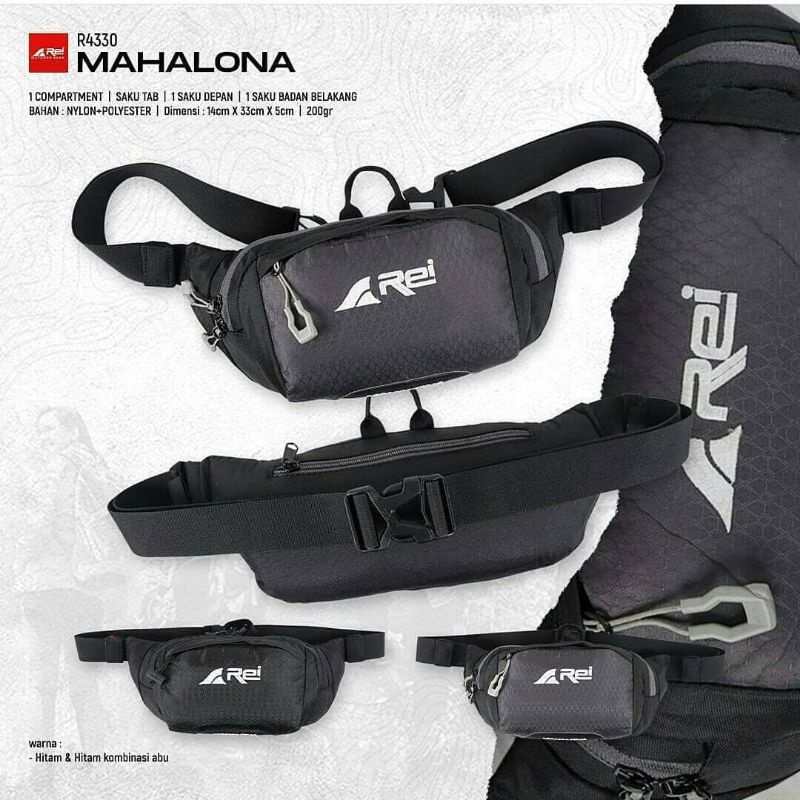 Tas Pinggang Outdoor Waistbag Arei Mahalona Original