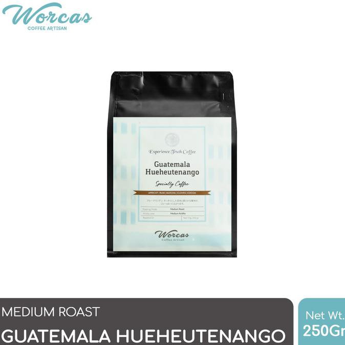 

WORCAS Arabica Guatemala Hueheutenango 250 Gram - Medium Roast - KOPI BIJI