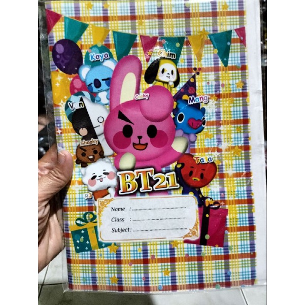 ( 1 pack isi = 20 lembar ) SAMPUL BUKU BT21