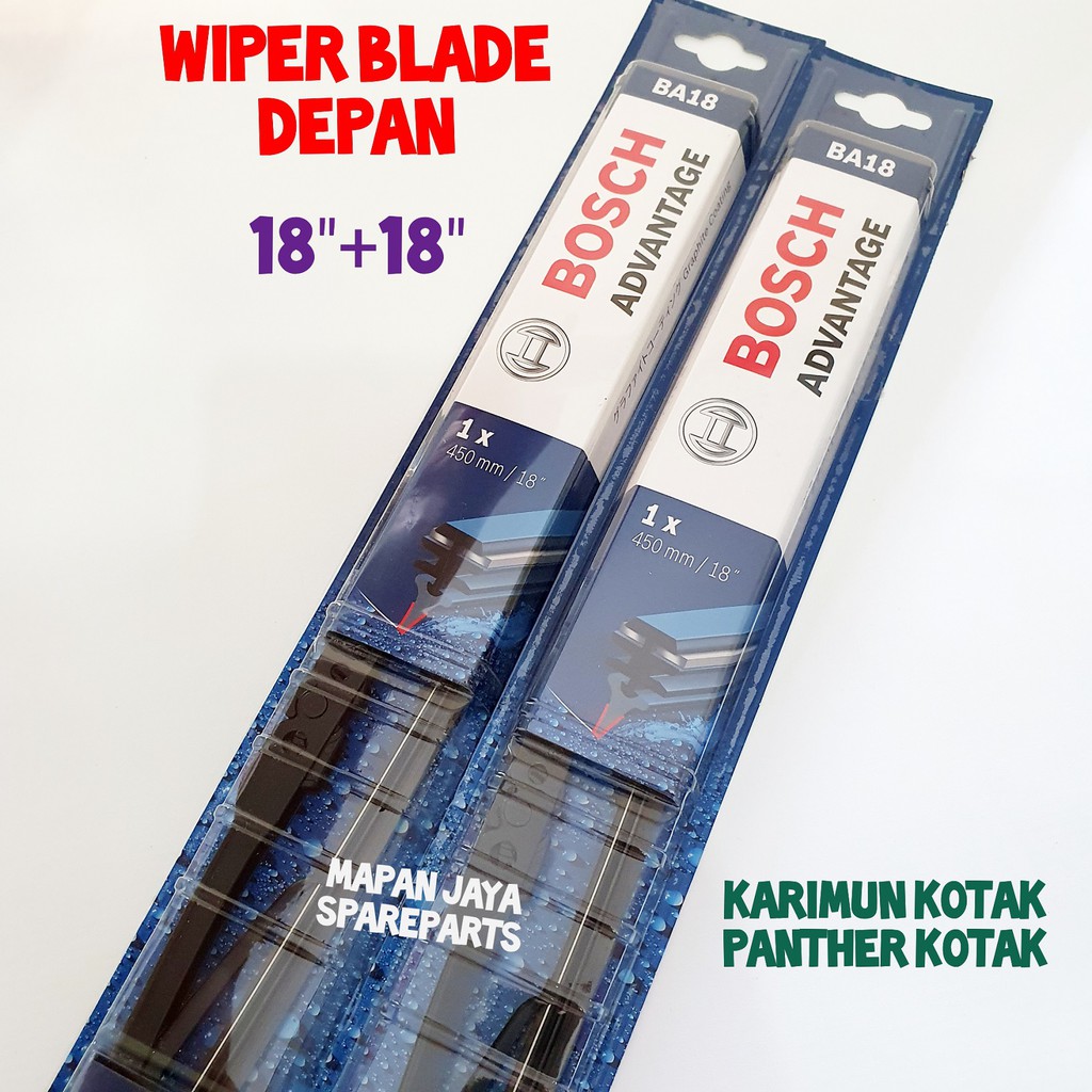 BOSCH WIPER BLADE DEPAN - PANTHER LAMA / KARIMUN KOTAK (ORI)