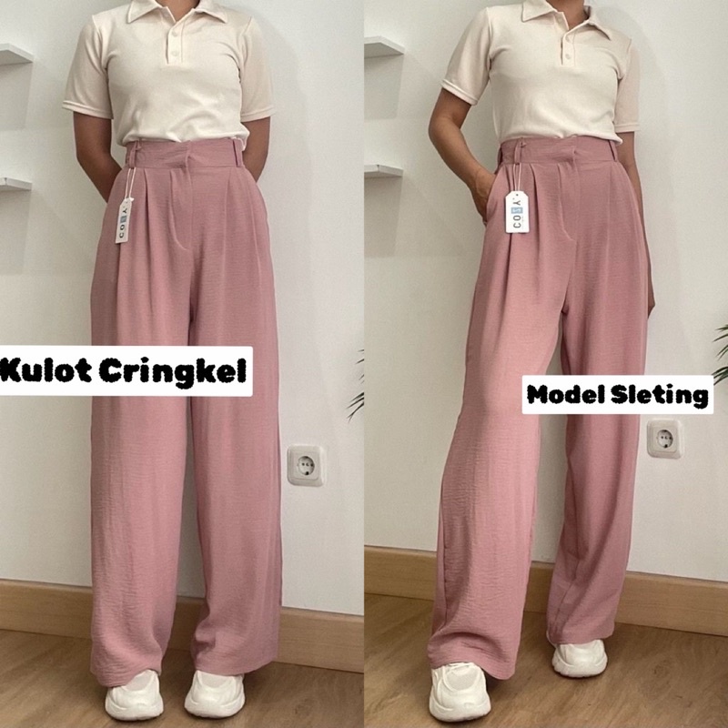 CELANA KULOT CRINGKEL HIGHWAIST / KULOT HIGHWAIST