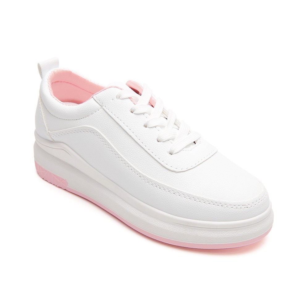 PVN Suga Sepatu Sneakers Wanita 004 White/Pink-White/Pink