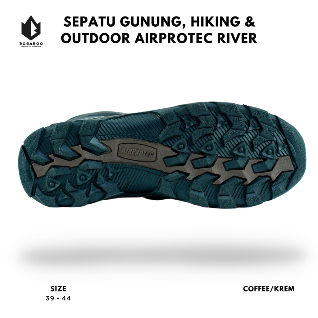 Sepatu Gunung Hiking Air Protec RIVER Waterproof - Sepatu Hiking - Sepatu Outdoor - Sepatu Naik Gunung Pria Wanita