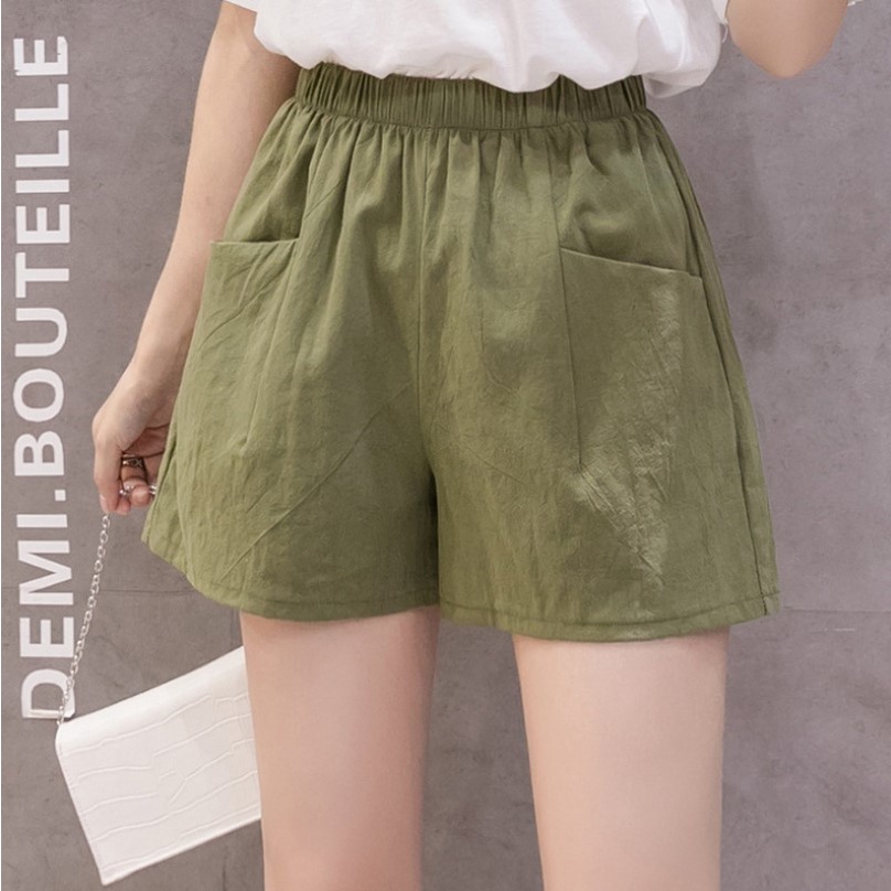 [UNI 006] HOT PANTS POLOS | CELANA PENDEK WANITA | CELANA HIGH WAIST | SHORT PANTS WANITA | CELANA SANTAI