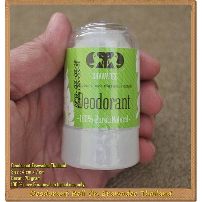 Deodorant Erawadee TRADISIONAL HERBAL Alami Khas Kerajaan Thailand ORI