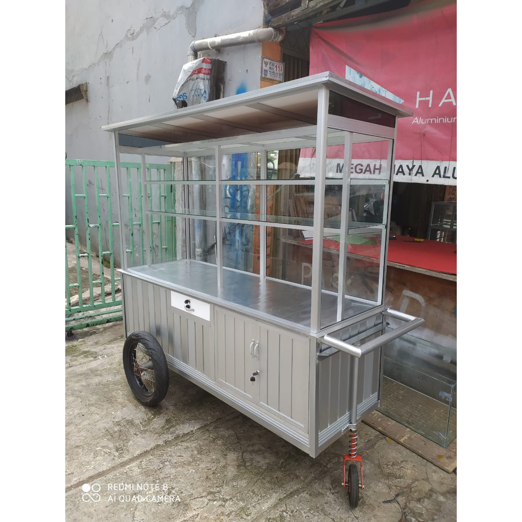 Gerobak Roda Motor Serbaguna Buat Gorengan Lauk Mateng, Dll - FREE Onkir Khusus Jabodetabek