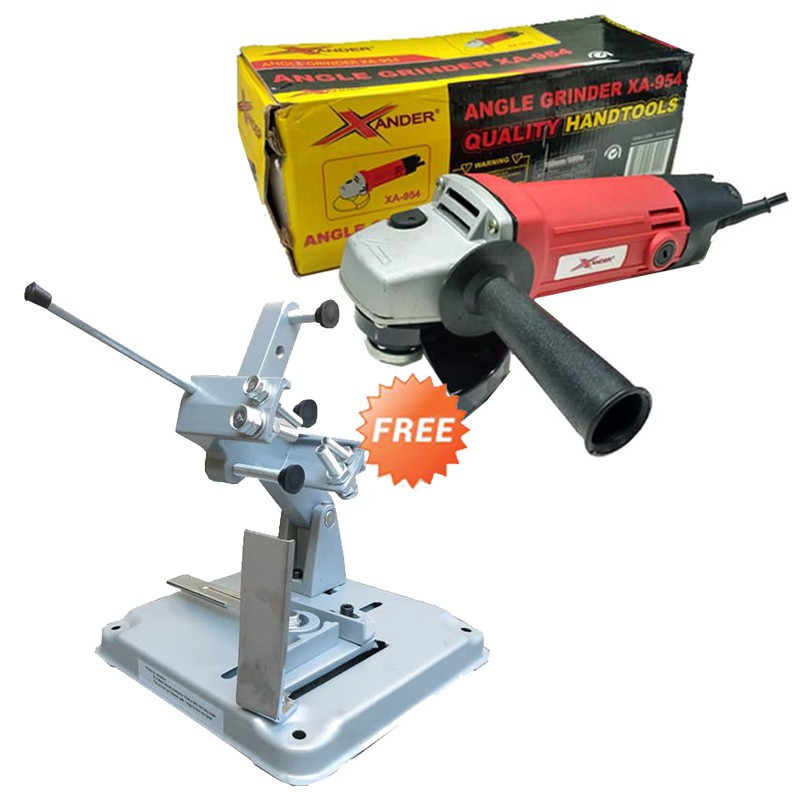 BUNDLING MESIN GERINDA XANDER XA 954 &amp; DUDUKAN GERINDA GRINDER STAND MOLLAR