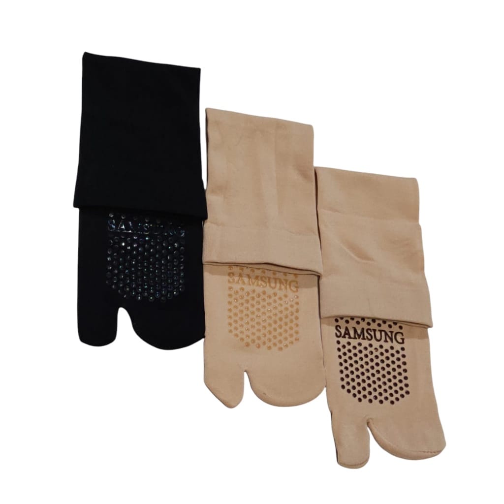 Kaos Kaki Samsung Anti Slip  Bahan Stocking Tebal  Kaus Kaki Wanita Jempol Samsung Anti Licin Panjang  Kaos Kaki 2 Jari Muslimah