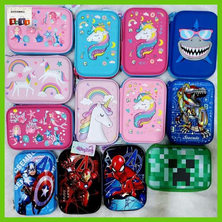 

Silutala- Kotak Pensil Unicorn 3D Tempat Pensil Smiggle Unicorn Kado Anak - Uni Soft Pink -Ori.