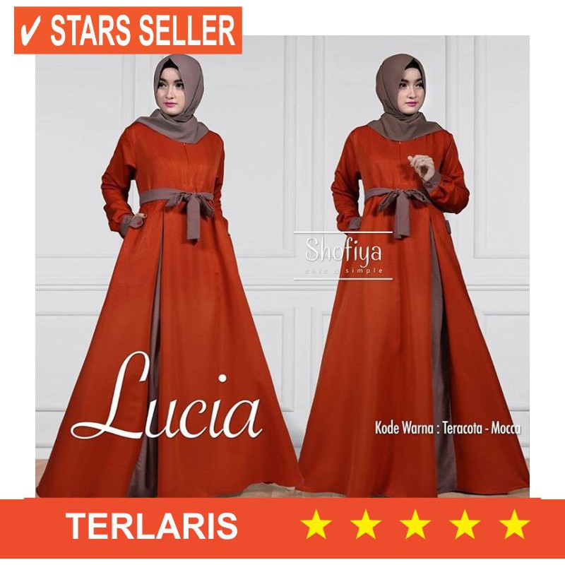 VANILA HIJAB MURAH BARU DRESS JUMBO BESAR LD 110 XL XXL XXXL / [Baju Pakaian Murah Wanita] "Gamis