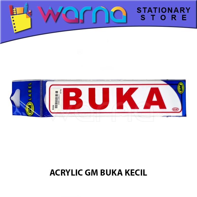 

ACRYLIC GM LABEL BUKA KECIL