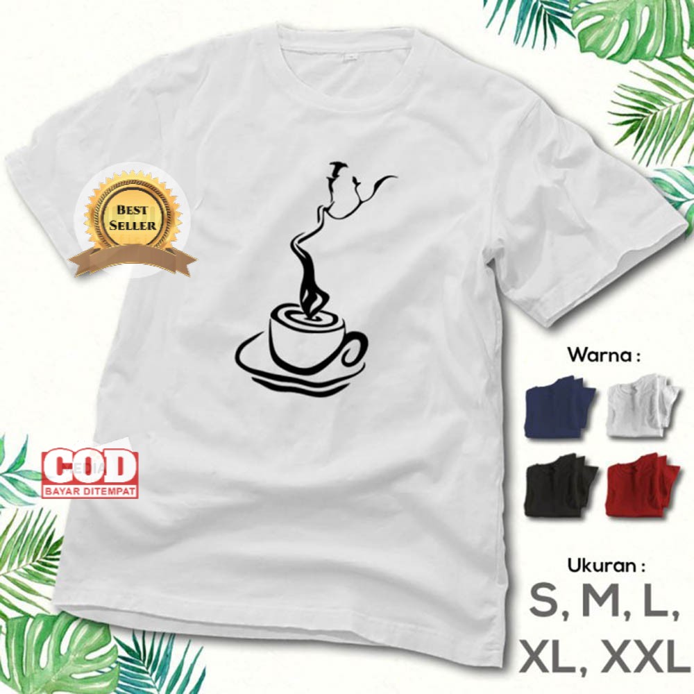 Kaos Kopi TUKANG NGOPI - Baju Kaos Distro Cowok Cewek Original - OOTD Tshirt Premium KO-07