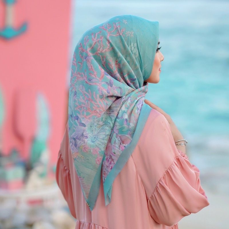 BUTTONSCARVES X DISNEY MERMAID SERIES TEAL