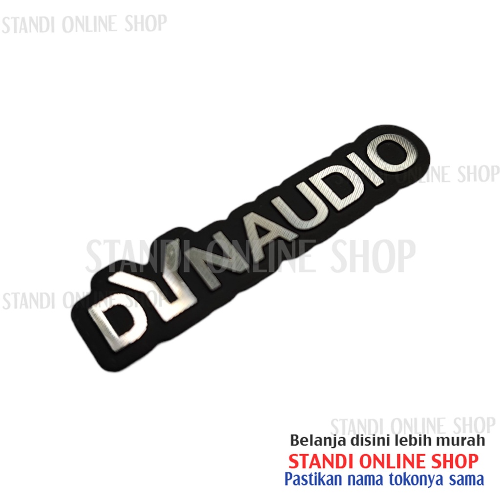 Emblem Aluminium Sticker Decals 3D Logo Dynaudio Audio Speaker