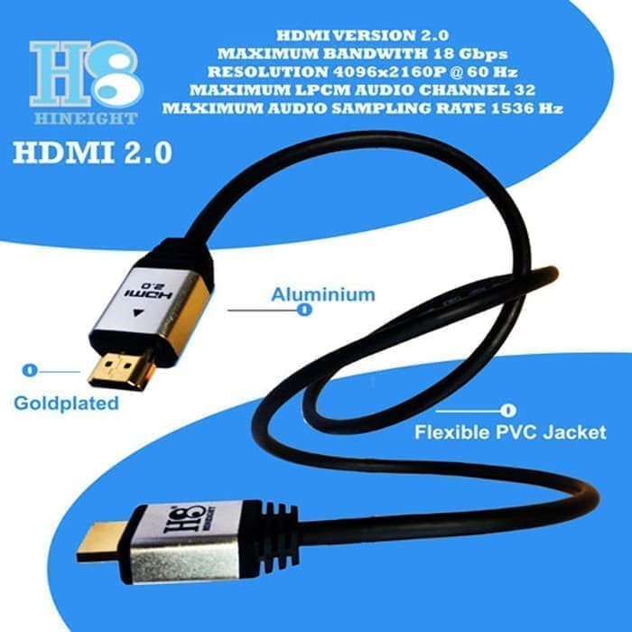 Accessories Kabel HDMI To HDMI V2.0 3D 4K 3 Meter (HINEIGHT(H8))