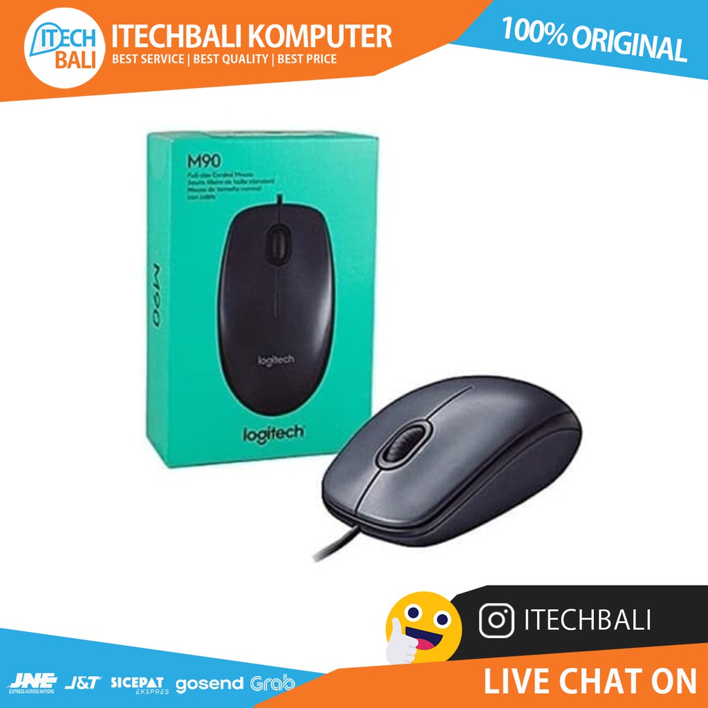 Mouse LOGITECH M90 Wired ORIGINAL  | ITECHBALI