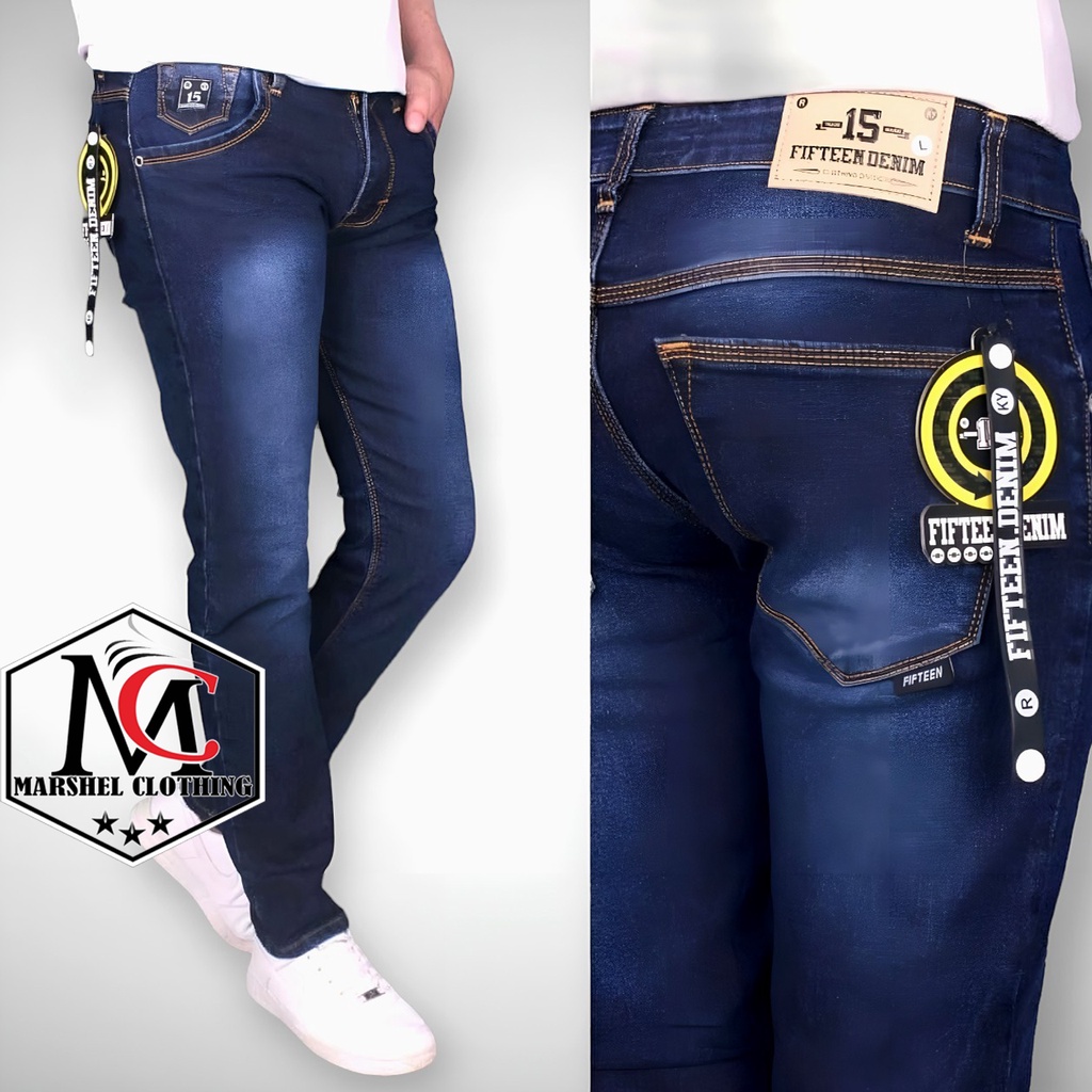 RCL - Ori FIFTYONE Celana Panjang Pria casual Slimfit Terbaru celana Denim Bioblit Pants Premium / Celana Jeans Pria Slim Fit Streetch Original New FIFTYONE Denim