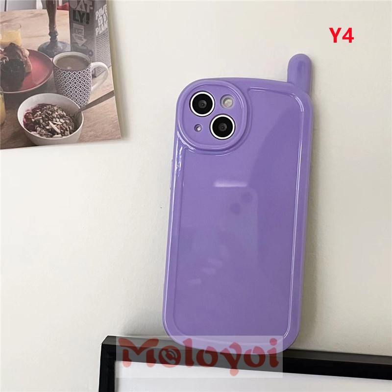 Soft Case TPU Glossy Warna Permen Macaron Vintage Untuk iPhone 13 11 12 Pro Max 11 Pro Max 13Pro Max