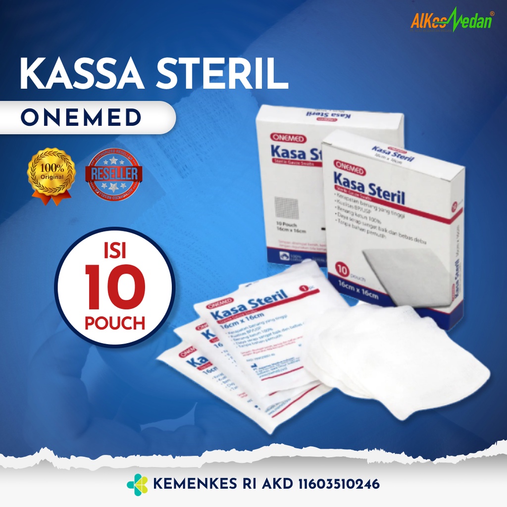 KASA STERIL 16x16cm ONEMED 10PCS / BOX KAIN KASA
