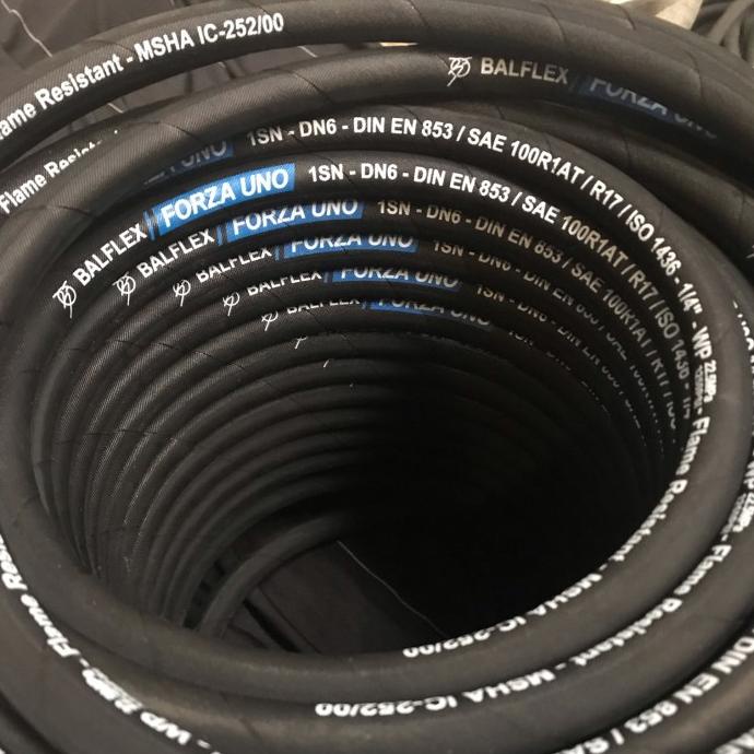 Bayar Ditempat Selang Hidrolik/Hose Hydraulic 1/4" R1/1Sn Balflex (Portugal) New Kode 513