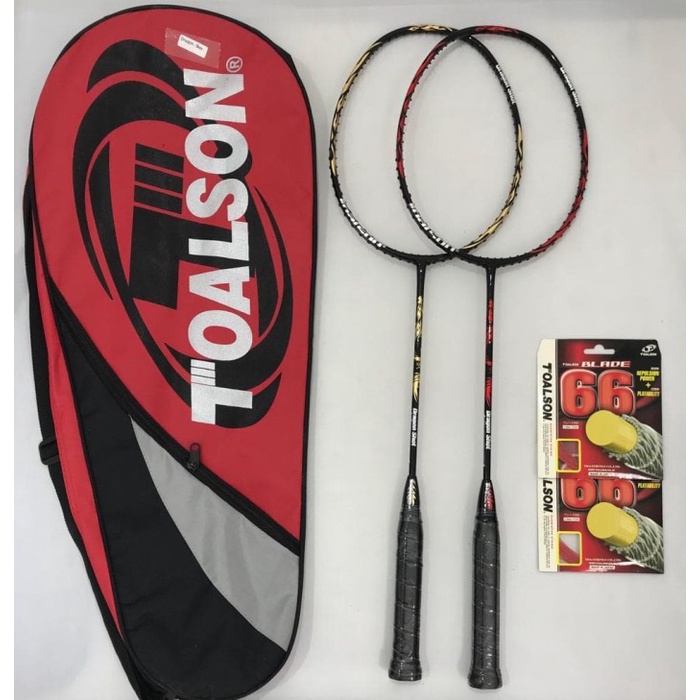 TERLARIS TOALSON DRAGON SHOT RAKET BADMINTON ORIGINAL - RED