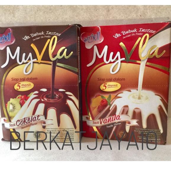 

(Terbaik) MURAH MyVla Nutrijell Sachet My Vla Nutrijel fla bubuk instant Coklat Vanila