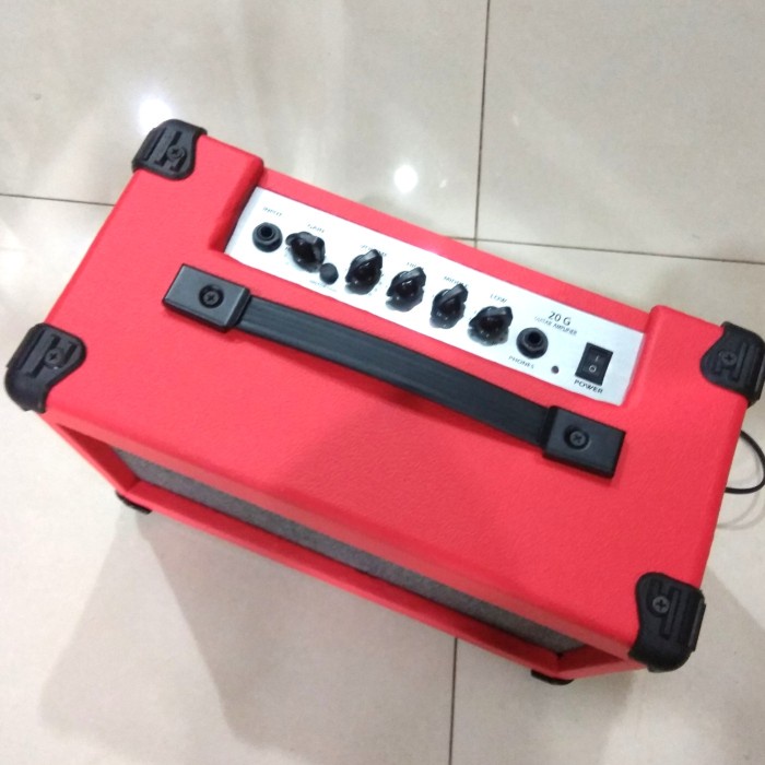 Jual bassgitaramplifier ampli gitar topsound 6 inch merah