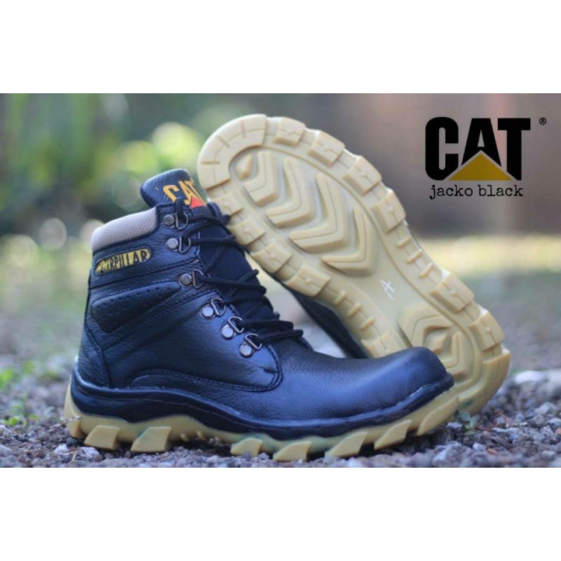 CATERPILLAR JACKO | Sepatu boots pria boots Safety Original Kulit Asli