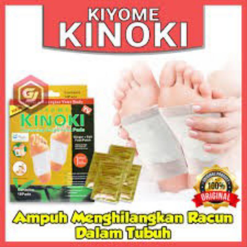 Koyo Kaki Kinoki Gold Detox ASLI / Koyo Kesehatan Ampuh Membuang Racun Dalam Tubuh 1 Box Isi 10 pcs