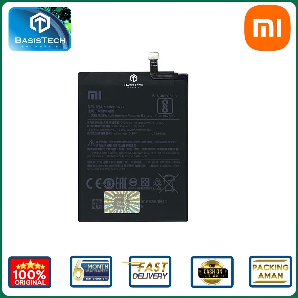 BATERAI XIAOMI REDMI 5 PLUS - BN44 - ORI