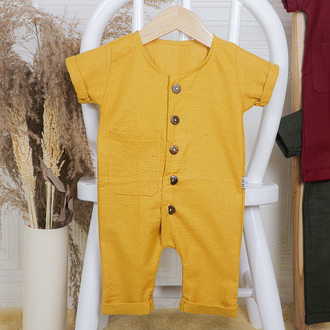 Nuna Store Jumper Polos bayi lengan pendek usia 0 -12 bulan / baju bayi jumper pendek lokal