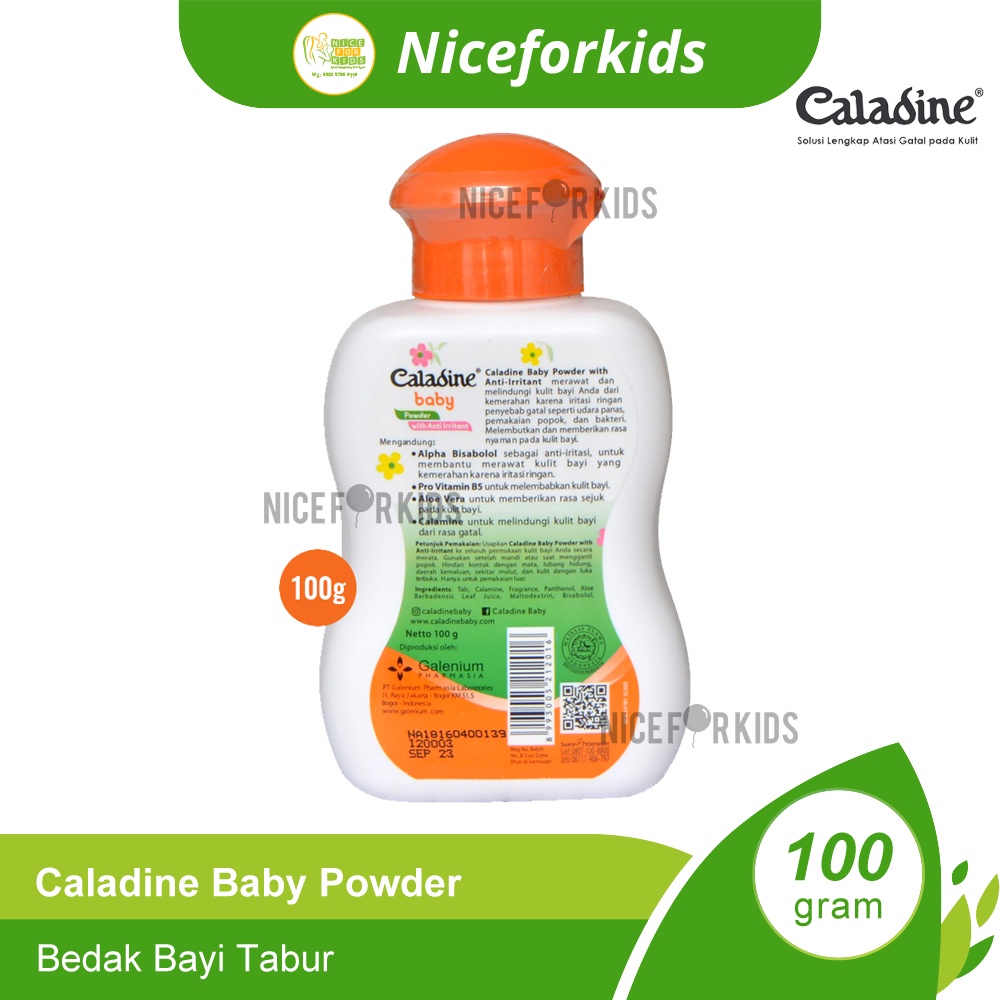 Caladine Baby Powder 55 gr 100 gr / Bedak Bayi Mengurangi Iritasi dan Merawat Kulit Bayi