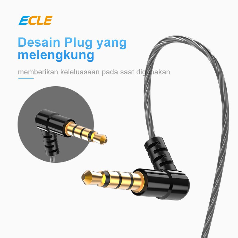 ECLE Original Earphone/Headphone/Headset Super Bass Handsfree Stereo