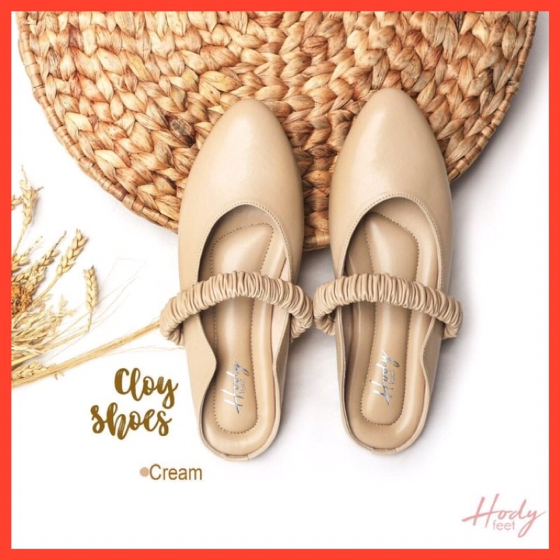 SEPATU WANITA HODY FEET CLOY SHOES FLAT SHOES