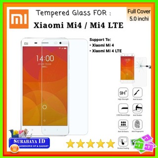 Tempered Glass Tg Xiaomi Mi 4 Mi4 Mi 4 Lte Mi4 Lte 5 0 Inchi Full Cover Shopee Indonesia