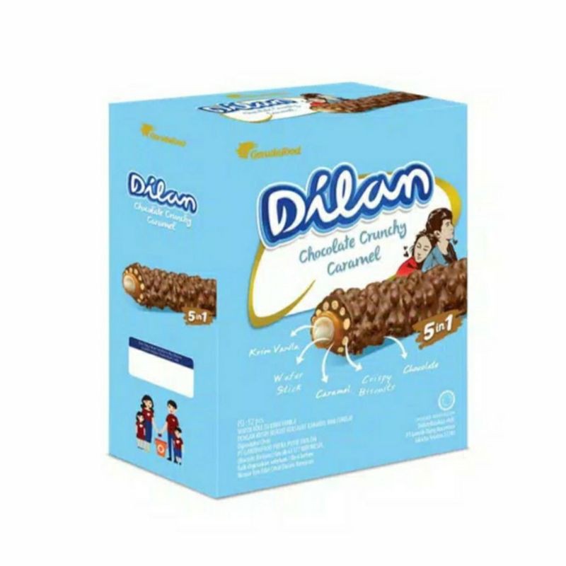 

Dilan Crunchy Chocolate Coklat Cokelat Caramel Box Isi 12 Pcs 12Pcs