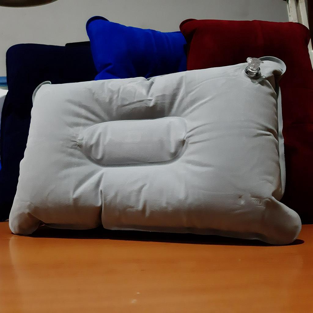 Bantal Kepala Tiup Angin Udara Portable Air Pillow